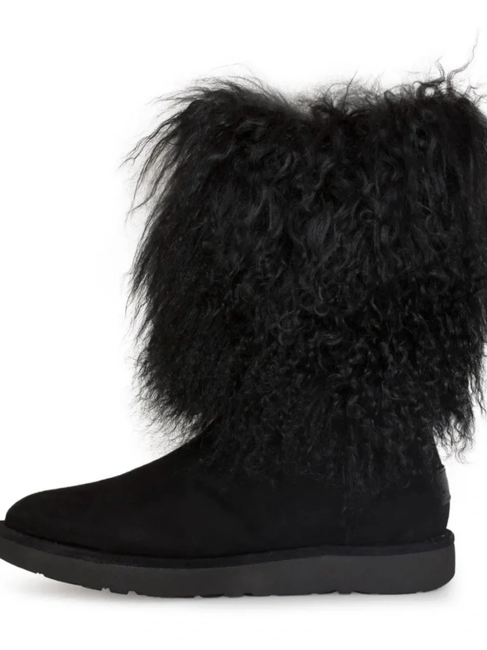 LN UGG Lida Black Shearling Winter Boots Sz 9